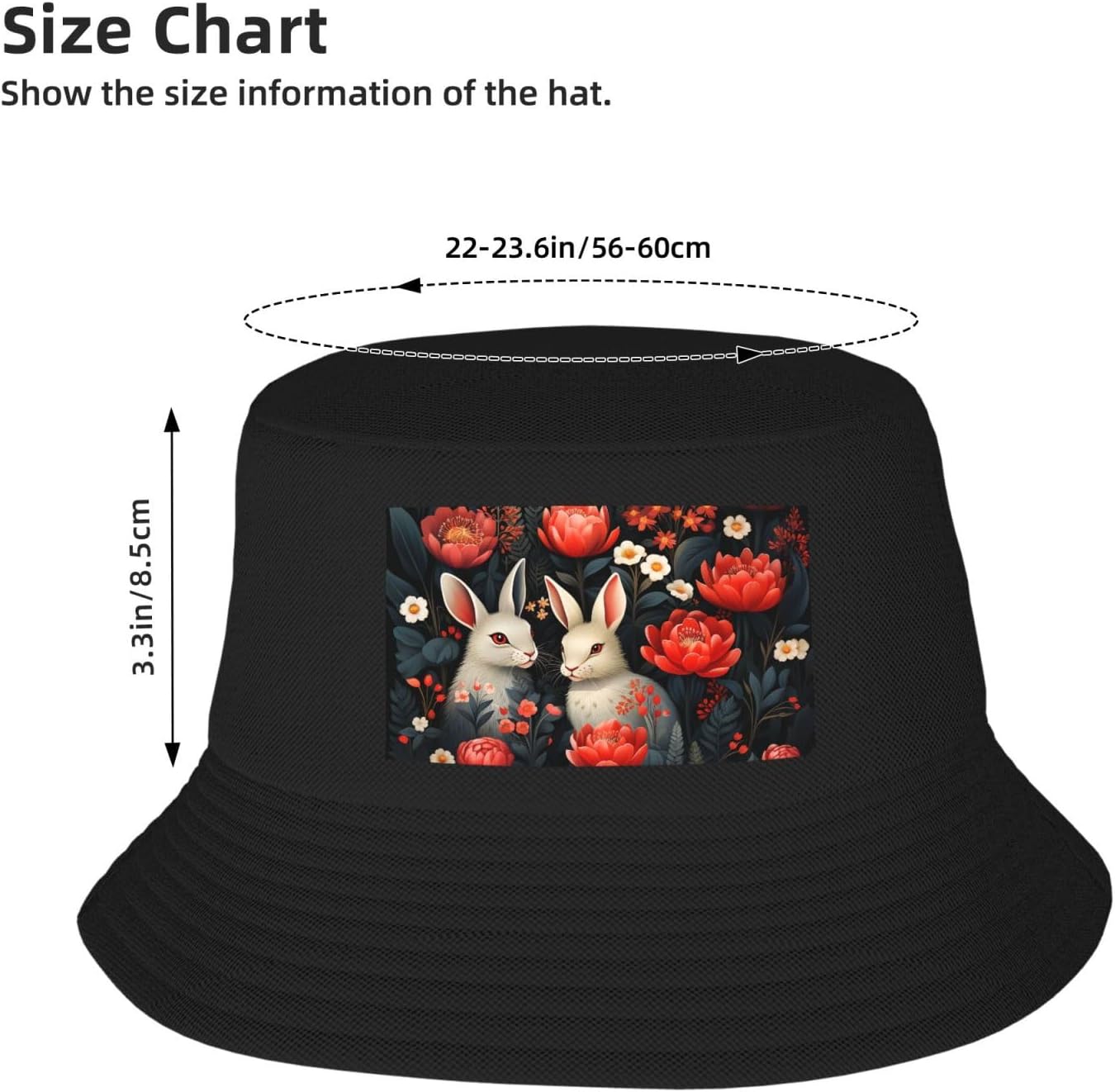 Bucket Hat for Women Men Cotton Sun Hats Brown Paws Hat Beach Fisherman Hat Summer for Protection