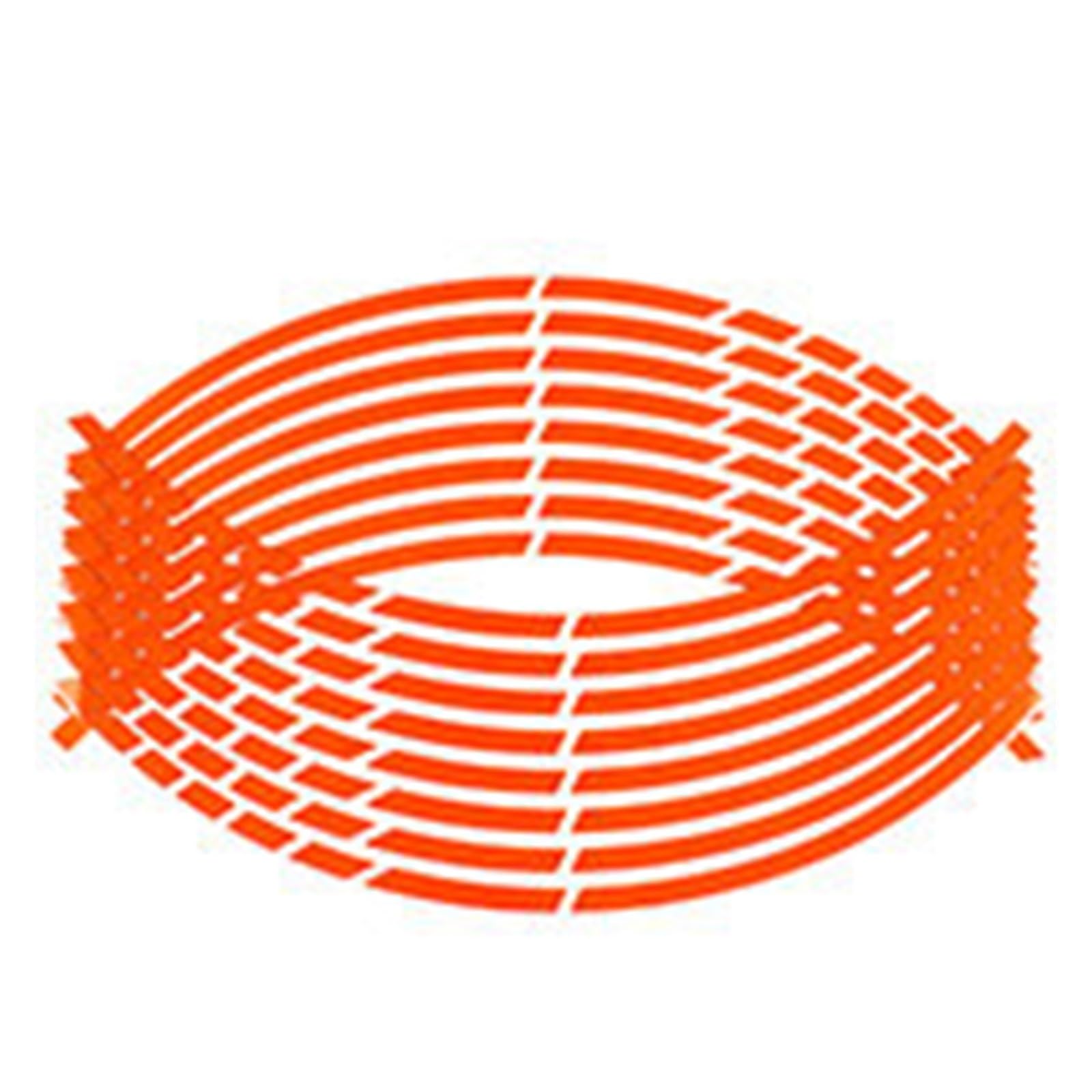Reflective Sticker 16Pcs 17" 18" Strips Motorcycle Wheel Stickers Car Reflective Rim Tape Motorbike Bicycle Auto Decals