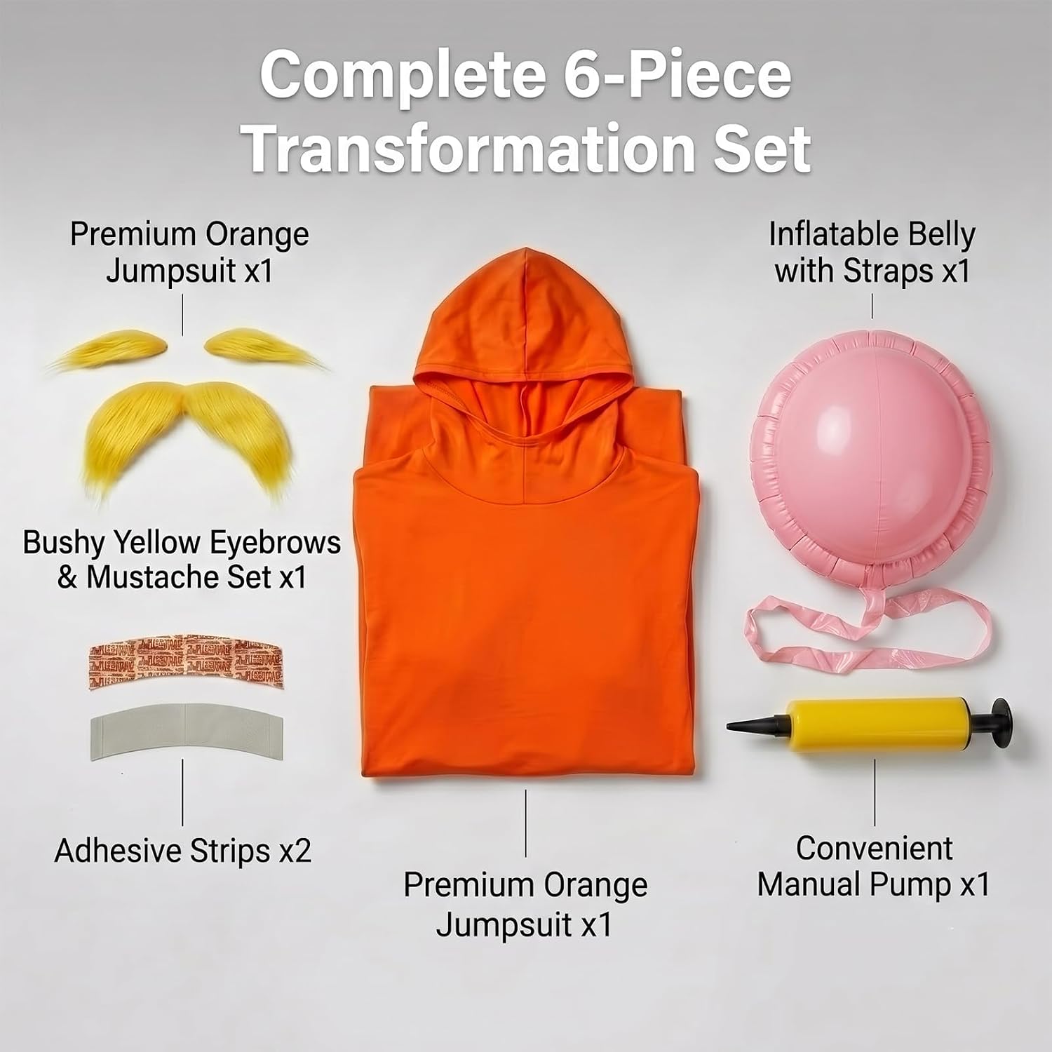Halloween Costumes Orange Jumpsuit for Women - Stretchy Spandex Bodysuit Men Full Body Suit for Adult Cosplay Party