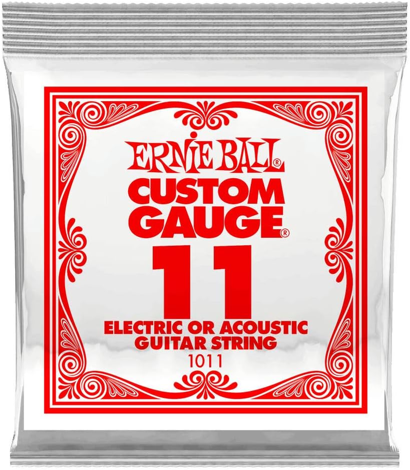 Ernie BallNickel Plain Single Guitar String .011 6-Pack