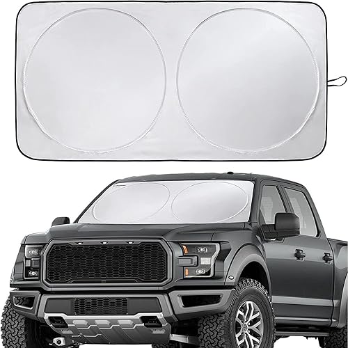 Miniatura 8 de Tianmei Juego de 5 protectores solares para ventana lateral de automóvil y protector para ventana trasera, universal plegable contra rayos UV (juego