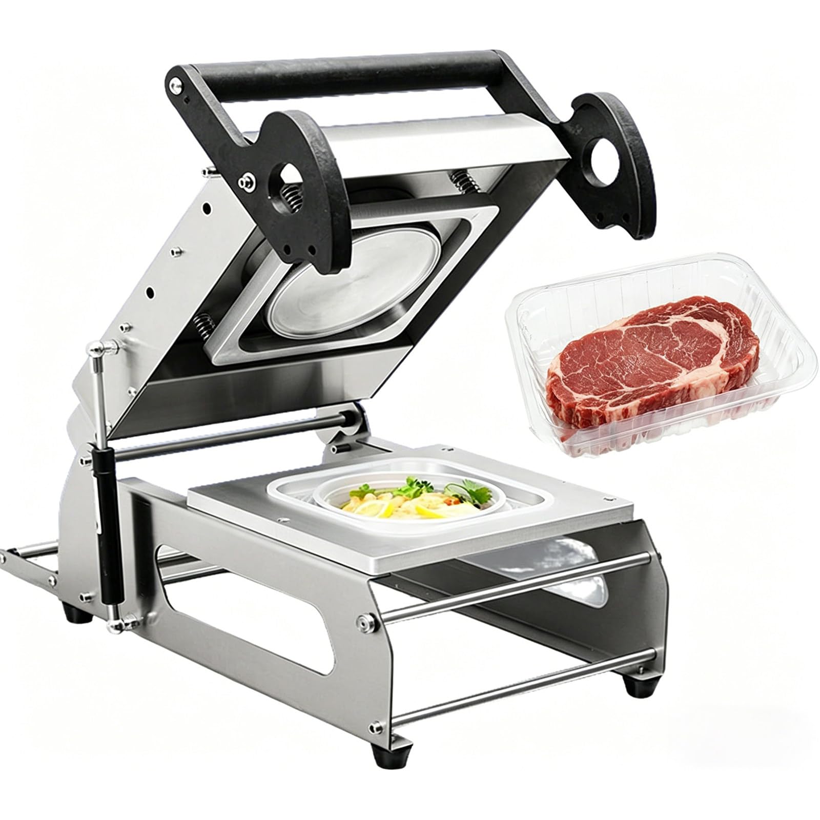 Scelleuse de Barquettes Alimentaires, Operculeuse Alimentaire, Machine de Scellage, Soudeuse Thermique, Emballage Alimentaire, Conditionnement, Vente à Emporter