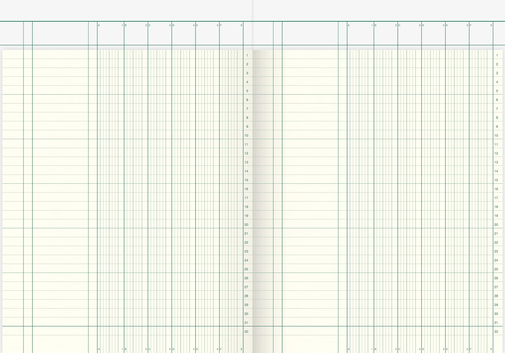 König & Ebhardt König und Ebhardt König & Ebhardt 8611061-7106K40KL Spaltenbuch mit Kopfleiste (A4, 6 Spalten, 40 Blatt)
