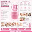 The Cheeky Kidzz Baby 4-in-1 Nail Clippers Kit Pedicure Manicure Essential Grooming Set Cute Protective Case with Baby Silicone Soft Bristles Finger Tooth Brush (Design 58) gallery image