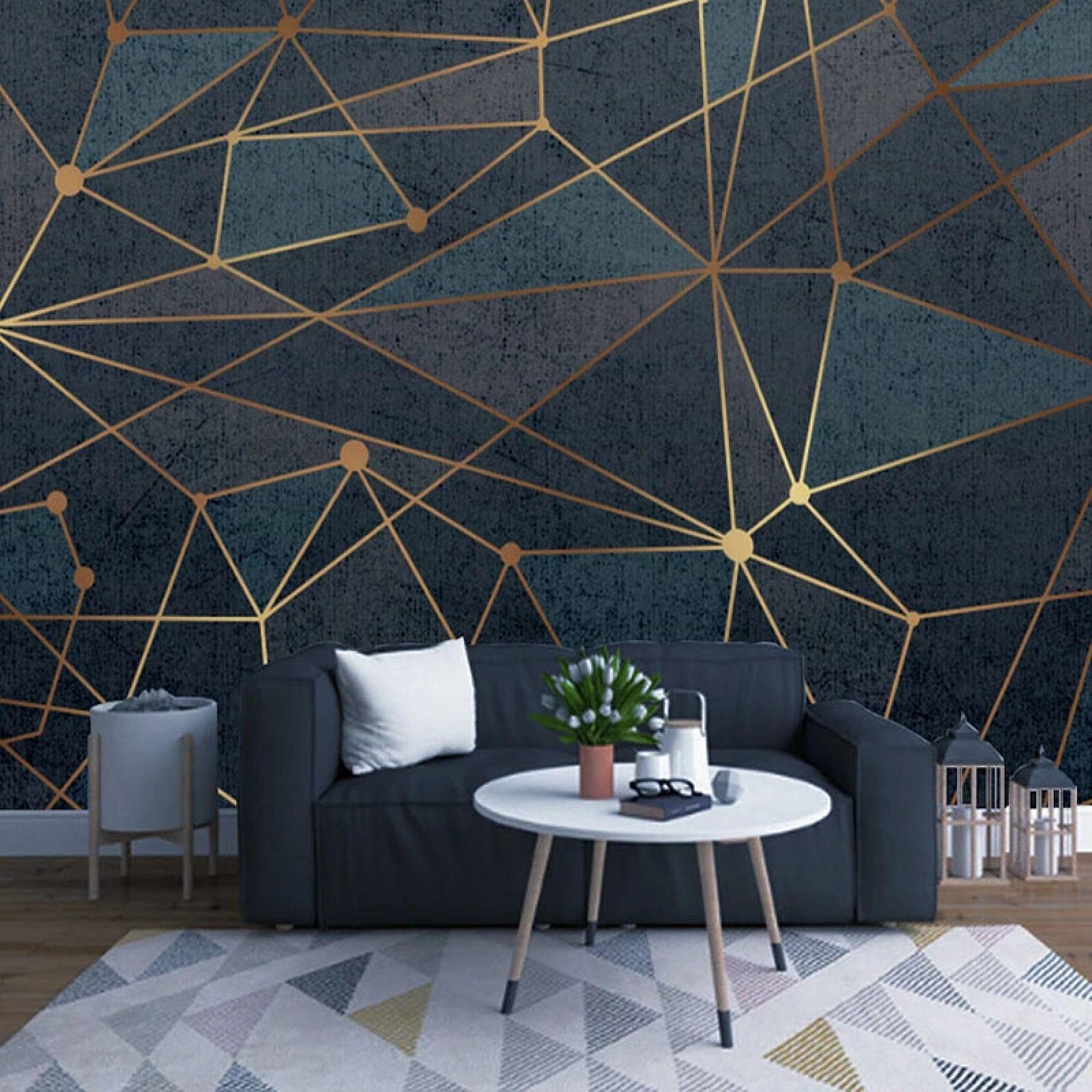Línea Geométrica Muriva Indra Triángulo De Vinilo Con - Architecture