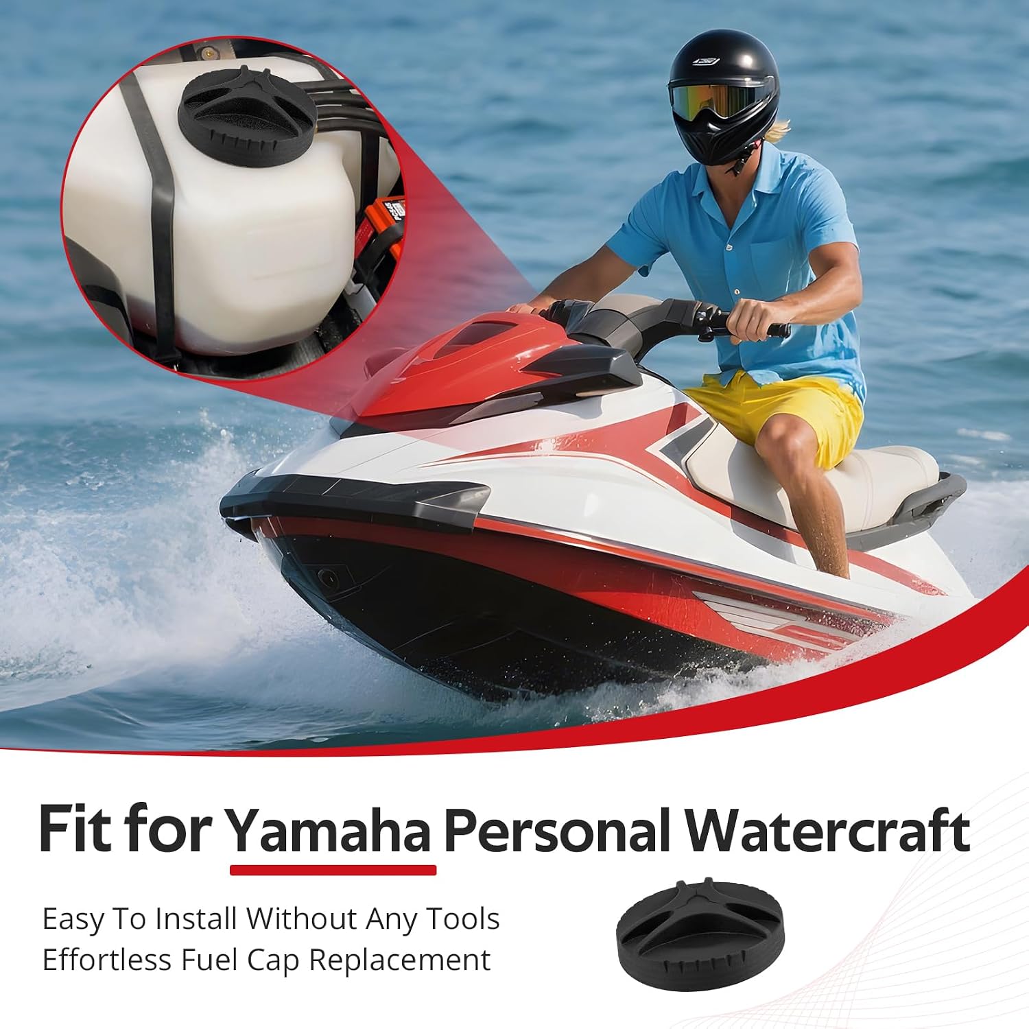 JAVIK Case Cap F1W-U591C-01-00 Compartment Cap for Yamaha Watercraft FA1800 FA1800A WaveRunner FX S-HO FX Cruiser S-HO FX SV-HO FX Cruiser SV-HO 2008-2018
