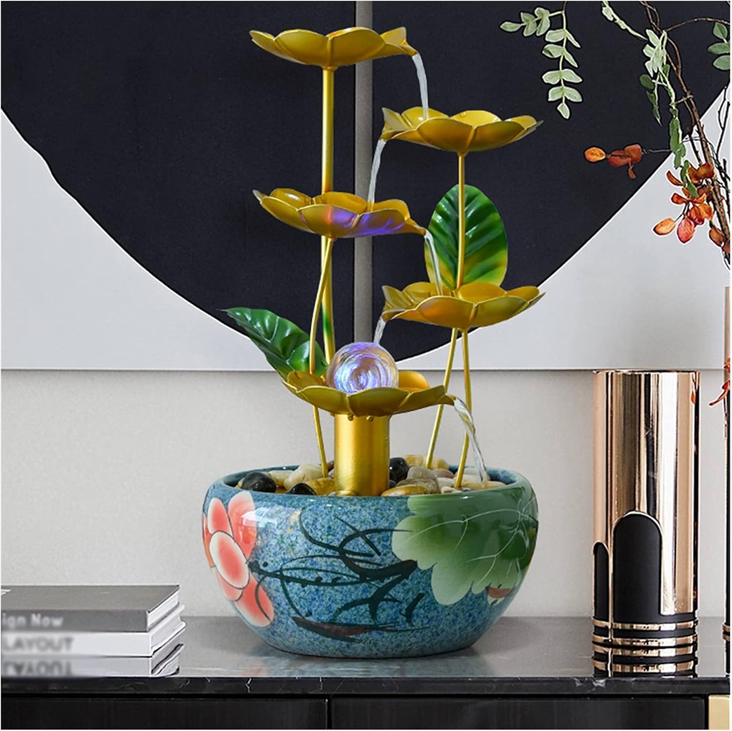 Sale 90 Off 卓上噴水 室内の寝室のための屋内で落ち着いた水の音が付いている卓上噴水滝の瞑想の噴水 屋外噴水 Color A Rachelbaptista Com Br