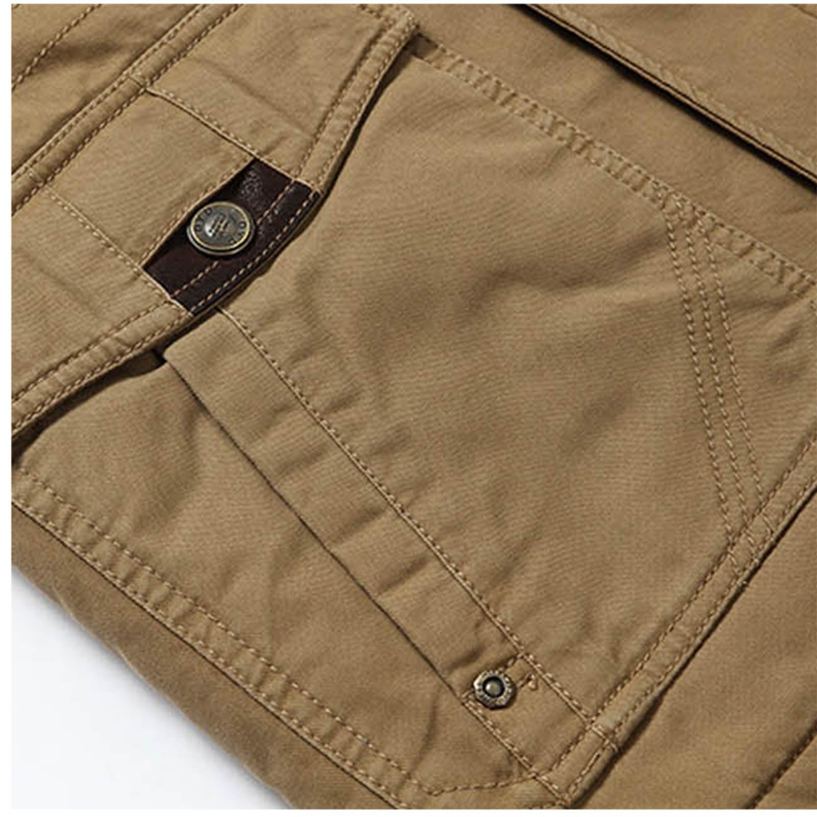 Generisch Cappotto invernale da uomo in pile a maniche lunghe con cappuccio e tasche con cerniera, per attività all'aperto, fodera interna calda, materiale resistente, ideale per le giornate fredde