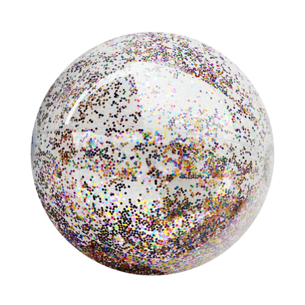 Buy yoyo Inflatable Beach Ball 16 Inflatable Glitter Beach Ball Giant Confettis Glitters
