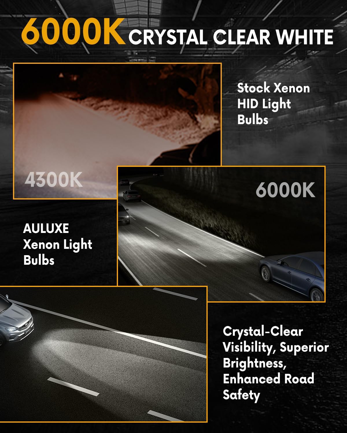 Fit for Lexus 2010-2015 RX350 RX450H IS 2007-2015 ES350 GS350 GS450H 2007-2017 LS460 Xenon HID Light Replacement, D4S HID Headlight Bulbs, High Low Beam Light Bulb, 6000K Cool White, Pack of 2