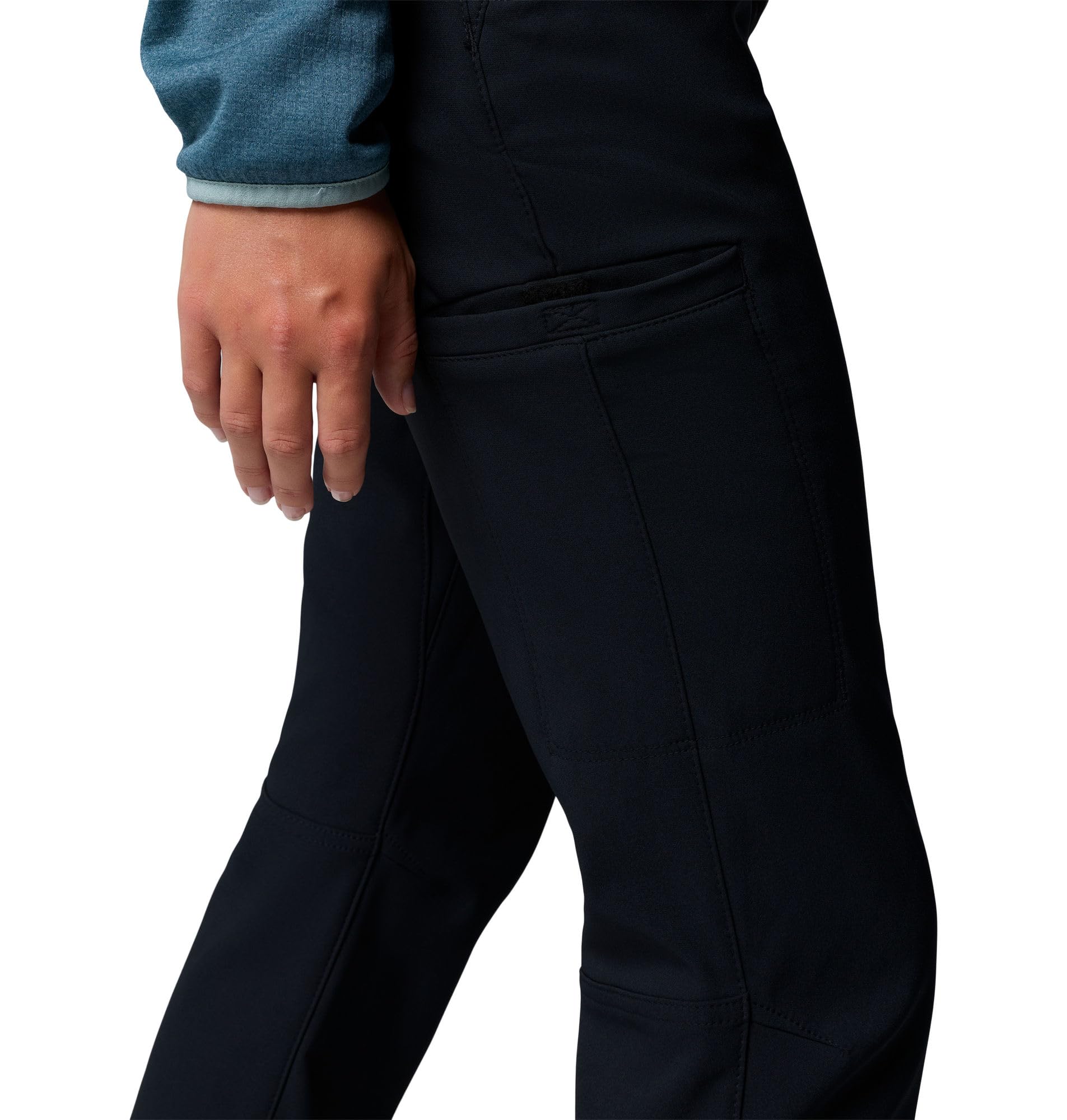 Columbia Damskie ciepłe spodnie softshell z tyłu, czarne, W16/R
