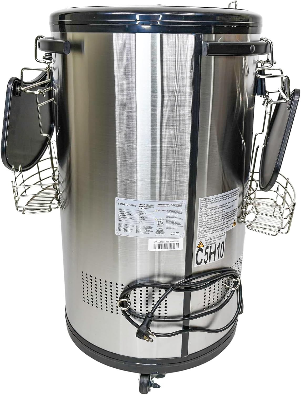 Frigidaire EFRP245 Stainless Steel Party Cooler