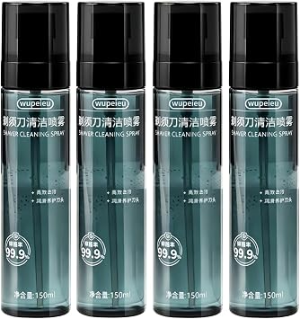 Razor Cleaning Liquid Compatible With Hitachi All Series Electric Shavers, Deep Cleaning, Removes Odors, 3.38 Fl Oz 150ml4 pcs