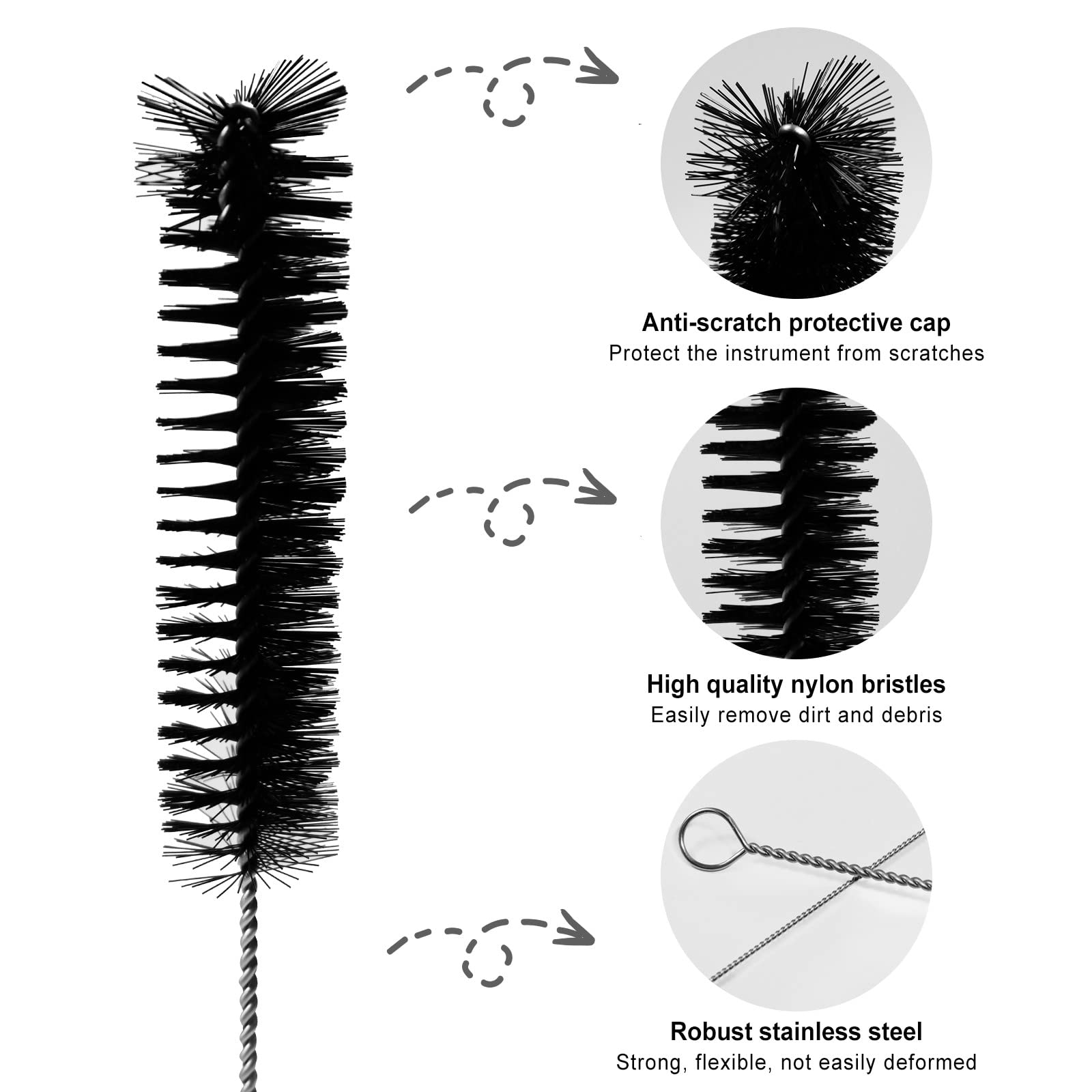 Spazzole Pulizia Tubi Spazzola Per Tubi Oiieco Set Da 2 - Flessibile