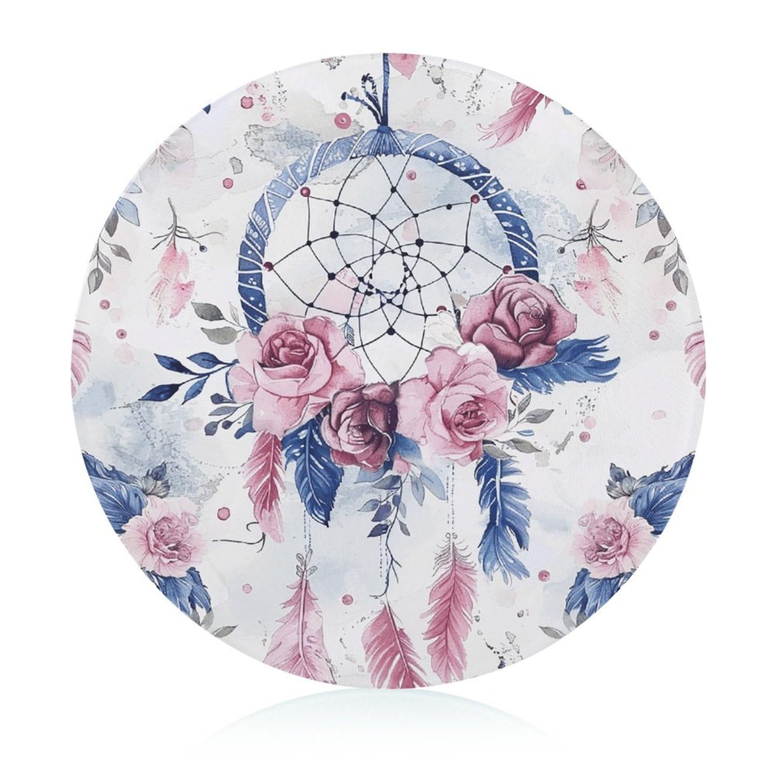 Planche à découper ronde Peach Dream Catcher pour embellir vos apéritifs et repas
