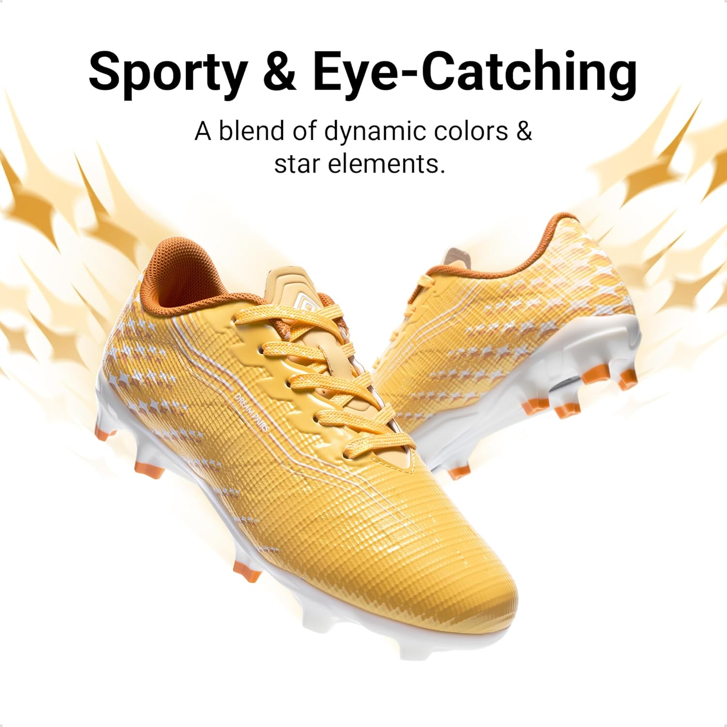 DREAM PAIRS Boys Girls FG AG Soccer Cleats High-Speed Anti-Twist Lightweight Football Shoes