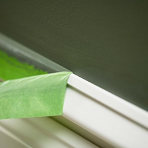 Miniatura 8 de FrogTape Cinta para pintores multisuperficie con bloque de pintura, 1 pulgada de ancho (0.94 pulgadas x 60 yardas), adherencia media, verde, 1 rollo