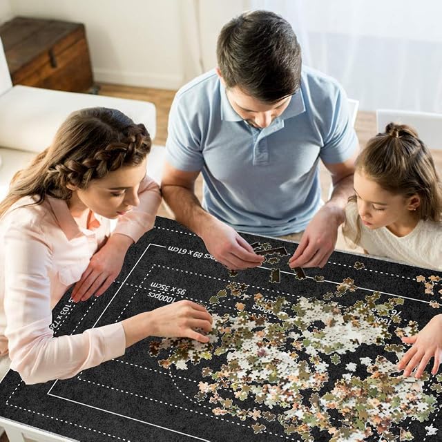 Foto 8 de 8 de BangShou Tapete Puzzle, Estera de Rompecabezas Portátil Jigsaw Puzzle Roll Pad Fieltro Puzzles Tapete Puzzle…