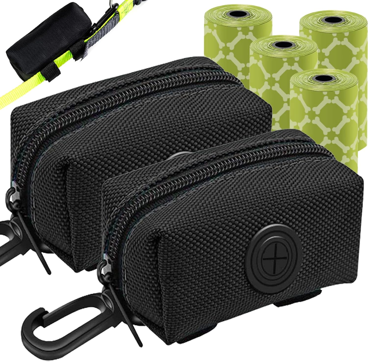 2 Pack Dog Poop Bag Holder, Poop Bag Holders for Leashes, CAKOVANO Pet