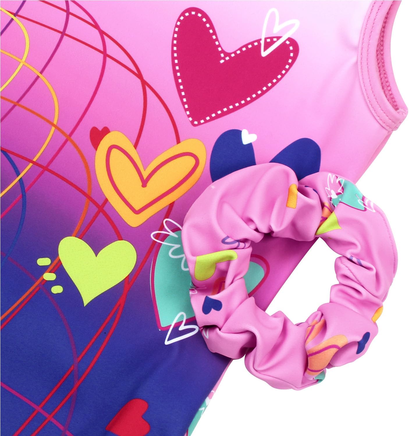 Gymnastics Leotards for Girls With Shorts Packable Sparkly Ballet Dance Mesh Activewear - Image 5