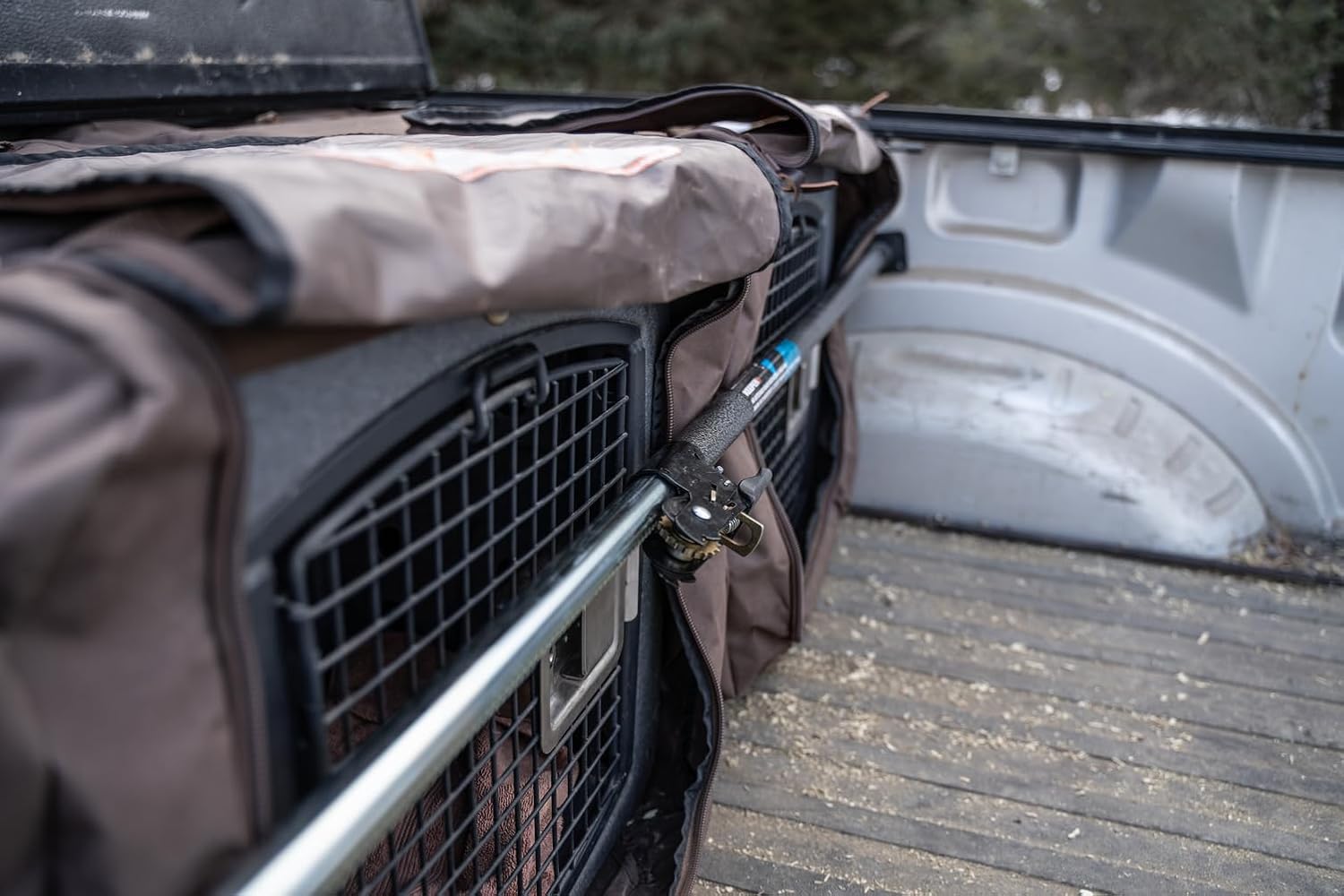 Size 44 to 74 Inches Keeper - Extended Ratcheting Cargo Bar - Adjustable 44 to 74 Inches, Secure Storage for SUVs, Full Sized Trucks, and Trunks