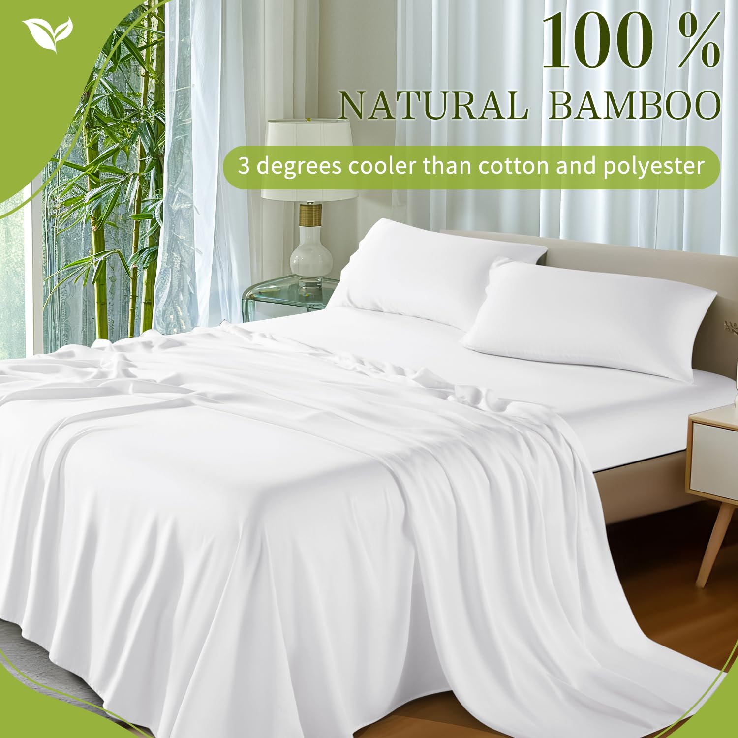 Shilucheng Lenzuola in 100% lino francese, per letto California king