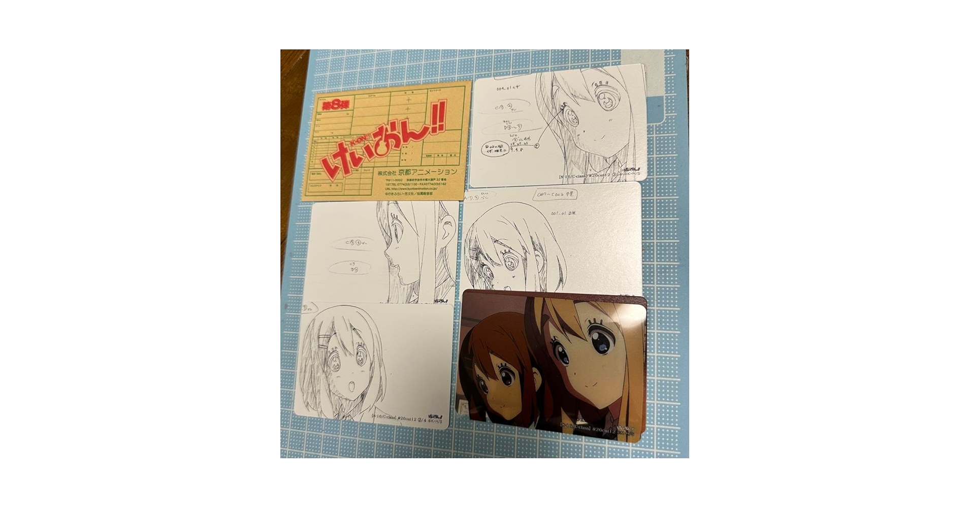 Amazon.co.jp: けいおん 原画 かっとぶくろ 京子アニメーション
