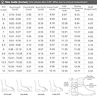 Vista 7 de VJH confort Botines para mujer, punta redonda, tacón bajo, cómodos, elásticos, con correa de hebilla y cremallera lateral