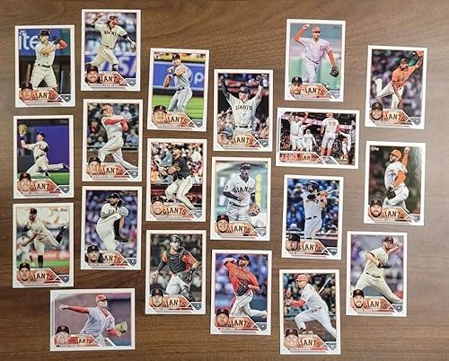 2023 Topps Series 1 and 2 Baseball San Francisco Giants Base MLB Hand Collated Team Set in Near Mint to Mint Condition of 20 Cards #66 Brandon