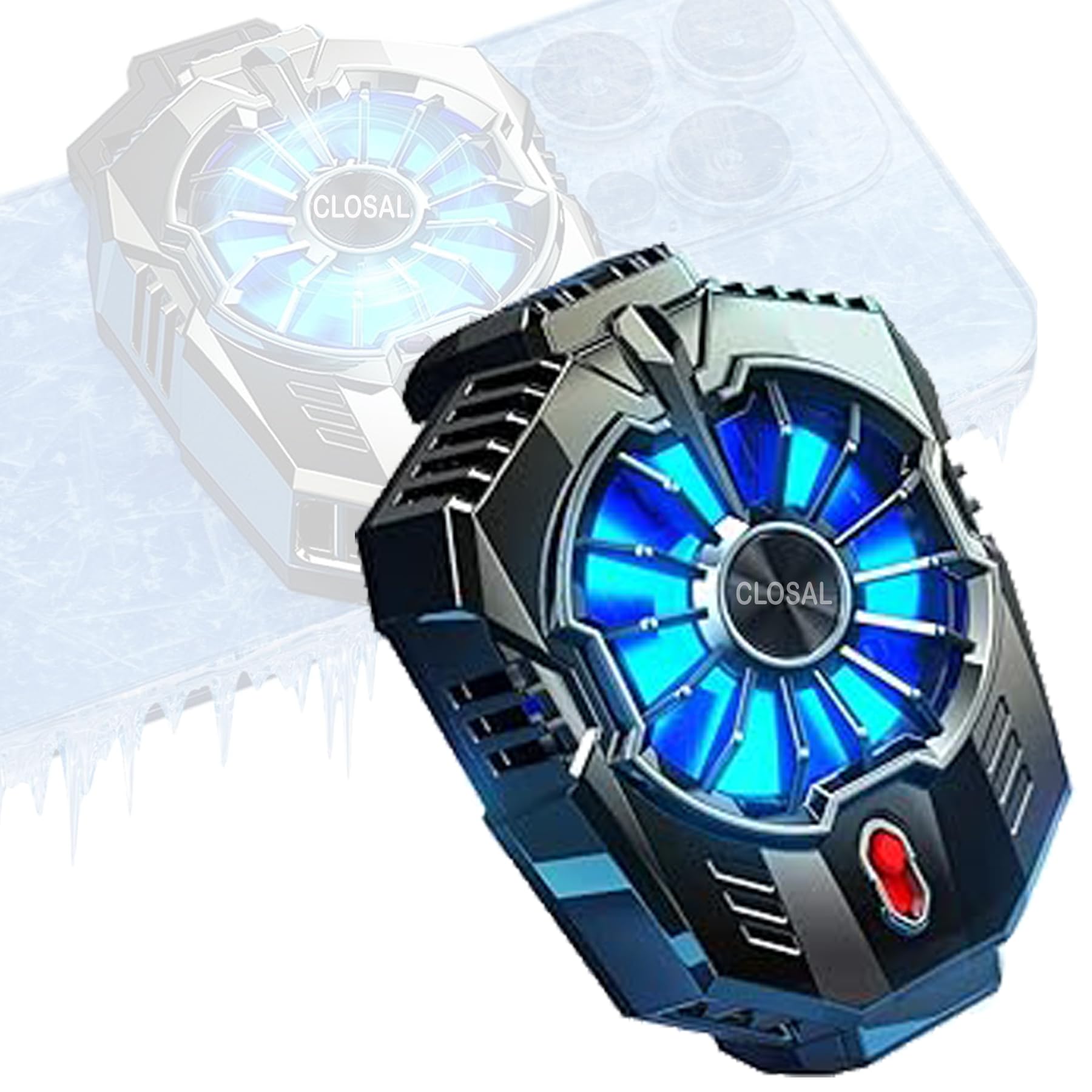 CLOSAL® Mobile Cooler for Gaming, Mobile Phone Cooling Fan for Smartphone, Cell Phone Cooler for Live Streaming, Phone Cooler with Two Cooling Speeds (B0CVL5FLVK) Amazon Price History, Amazon Price Tracker