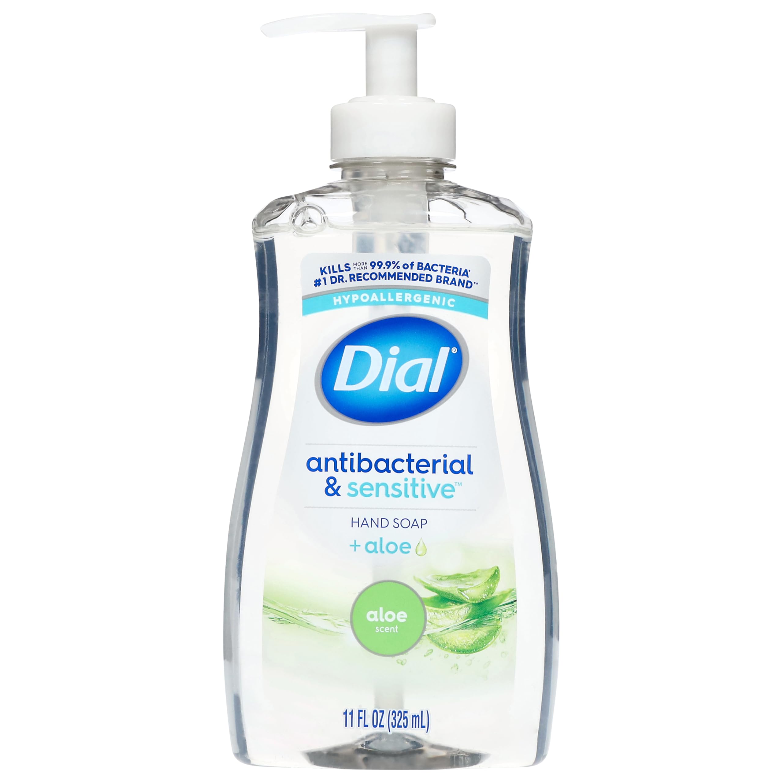 Dial, Liquid Hand Soap Antibacterial Aloe, 11 Fl Oz