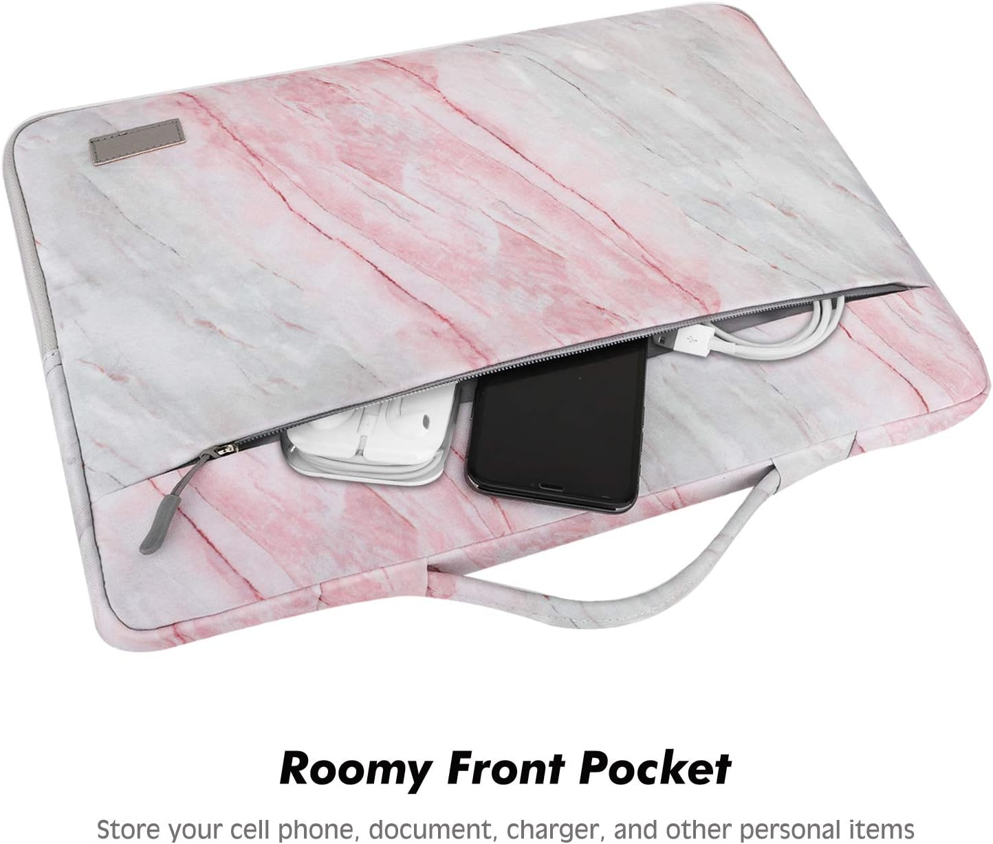 Black Friday - 50% OFF MoKo 15.6 Inch Laptop Sleeve Fits MacBook Pro M1 Pro/M1 Max 14.2 2021 MacBook Pro 16”, MacBook Pro 15.4, Surface Book 15”, Ultrabook Carrying Bag for 15.6 Dell HP Acer Chromebook,Pink Gray Marble Buy 1 get 1 MoKo 15.6 Inch Laptop Sleeve Fits MacBook Pro M1 Pro/M1 Max 14.2 2021 MacBook Pro 16”, MacBook Pro 15.4, Surface Book 15”, Ultrabook Carrying Bag for 15.6 Dell HP Acer Chromebook,Pink Gray Marble
