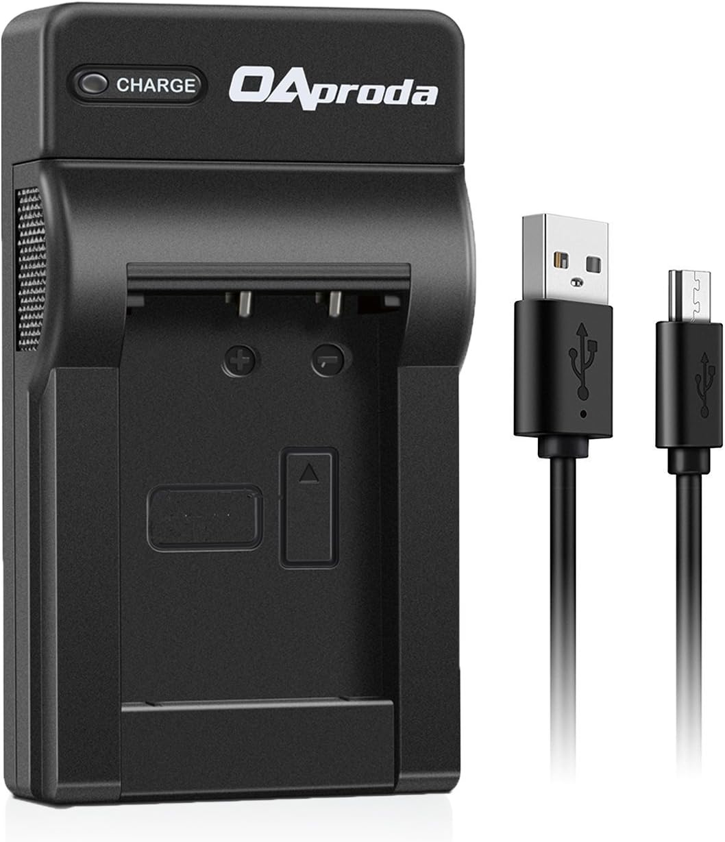 OAproda® DMW-BCM13 Charger New Generation High Efficient Micro USB Battery Charger for Panasonic DMW BCM13, DMW-BCM13PP, DMC-ZS30, DMC-ZS35 [ More Slim - Less Weight - More Solid ]