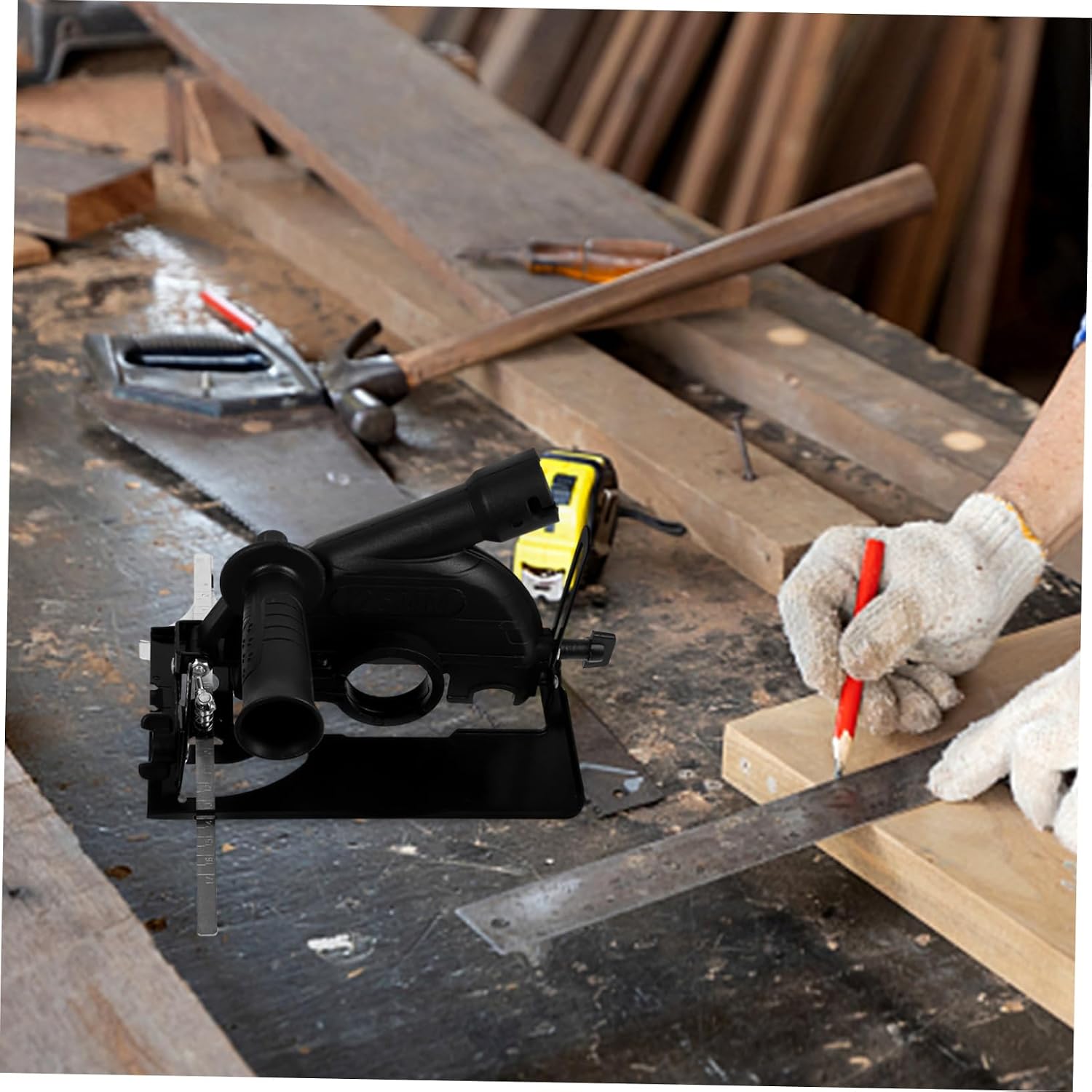 Veemoon 1set Angle Stand Holder Angle Cutting Saw Bracket Support and Construction for and