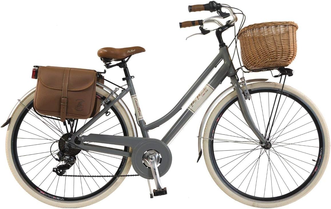 Via Veneto by CanelliniBike Bicycle citybike CTB Woman Lady Girl Vintage Retro Via Veneto Aluminium (46, Grey)