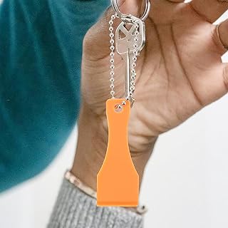 Plastic Scratch Card Scraper Keychain with Chain, Multi-Color Scratcher Tool for Lottery Tickets and Game Cards