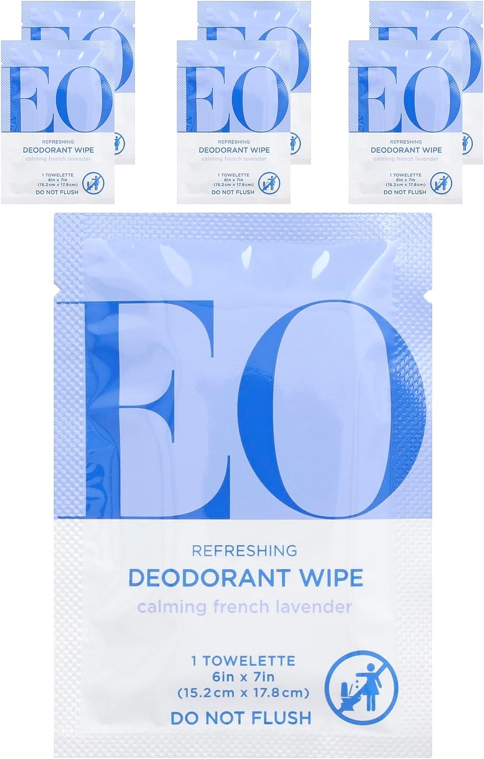 Deodorant Lavender Wipes, 6 Count