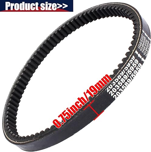Miniatura 2 de 3 correas de transmisión compatibles con Coleman KT196 Go Kart Powersports KT196cc 4 ruedas 196cc 6.5HP Gokart Buggy Mini Bike