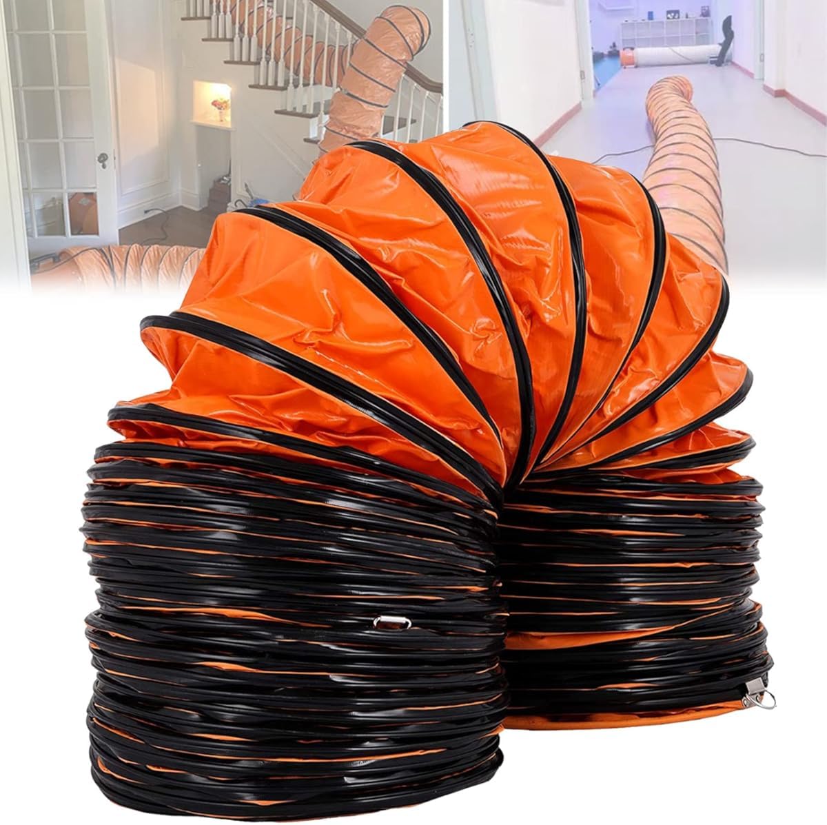 Tuyau d'extraction flexible en PVC résistant pour l'aération des tunnels et des fermes