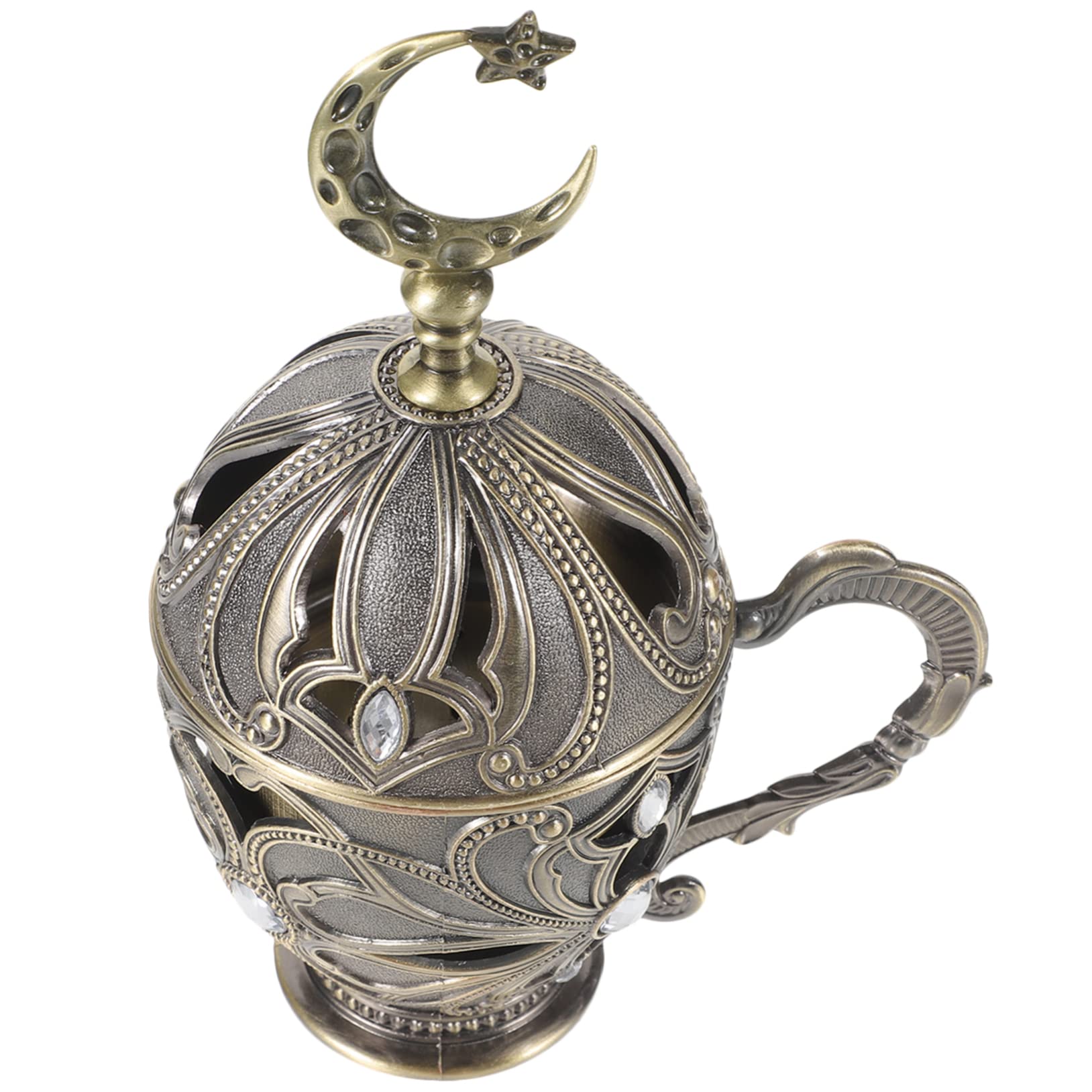 Levemolo Vintage Räucherstäbchenhalter aus Zinklegierung mit Eleganten Blumenmustern Einfacher Struktur für Wohnkultur und Meditation Leicht zu Verwenden