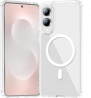 Ehr. Samsung Galaxy S25 Edge ile Uyumlu Kamera Korumalı Magsafe Wireless Şarj Özellikli Airbag Tasarımlı Şeffaf Silikon 