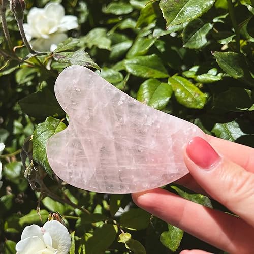 Miniatura 3 de LOBOBEAR Herramienta de cuarzo rosa Gua Sha Guasha en forma de corazón herramientas de masaje Jade Gua Sha su secreto de belleza