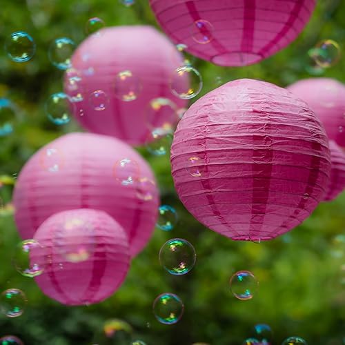 Miniatura 9 de Avoseta - Faroles de papel dorados, juego de 25 piezas, decoraciones de fiesta para cumpleaños, bodas y ocasiones especiales