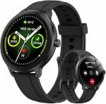 Montre intelligente pour hommes et femmes, appel Bluetooth/voix AI, montre intelligente avec cadran DIY de 1,27 po, plus de 100 modes sportifs, montre étanche IP68 avec moniteur de fréquence cardiaque, sommeil, SpO3 et pas, montre de fitness pour téléphone Android iOS