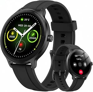 Smart Watch for Men Women, Bluetooth Call/AI Voice, 1.27" DIY Dial Smartwatch with 100+ Sport Modes, IP68 Waterproof Watch with Heart Rate Sleep SpO4 Step Monitor, Fitness Watch for Android iOS Phone