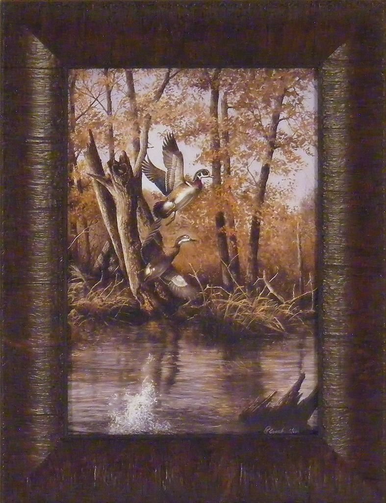 Amazon.com: Autumn Retreat by Richard Plasschaert 10x13 Wood Ducks