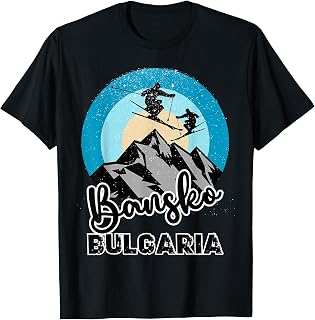 Bansko Bulgaria Ski Snowboarding T-Shirt
