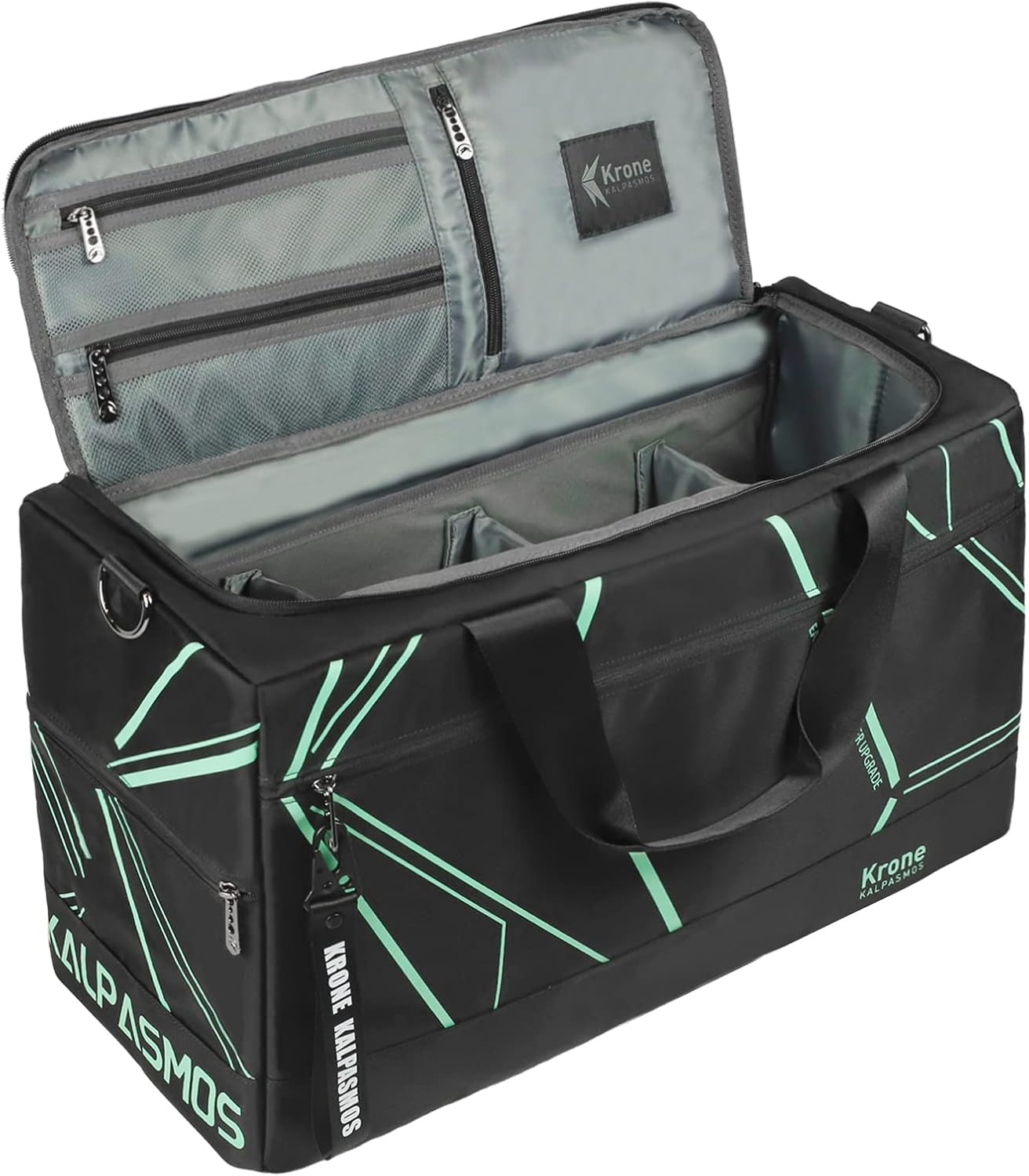 Sneaker Bag, Sport Duffel Bag for Men Women, Gym Bag, Gear Bag, Krone Kalpasmos Versatile Travel Duffel Bag with 3 Removable Dividers, Designer Collection