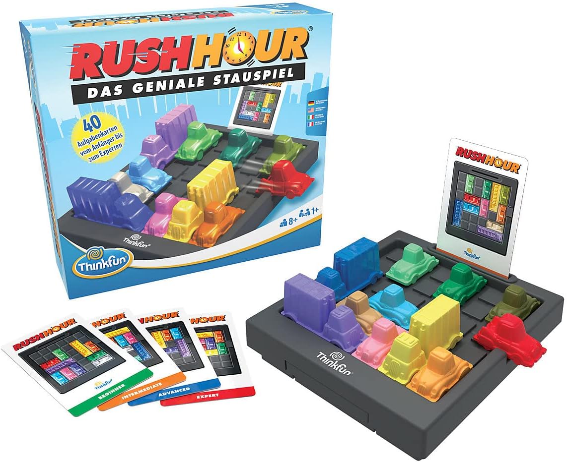 Thinkfun Rush Hour - The Ingenious Traffic Game and Well-Known Logic Game for Boys and Girls from 8 Years