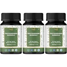 ORGANIC SPREE Trayodashang Guggulu 120 Tablets - Ayurvedic Formulation - Certified and Vegetarian - Pack of 3